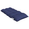 vidaXL Coussins de chaise &agrave; dossier bas lot de 4 bleu marine
