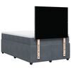 vidaXL Sommier &agrave; lattes de lit et matelas gris fonc&eacute; 120x190cm velours
