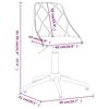vidaXL Chaise pivotante de salle &agrave; manger Noir Tissu