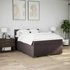 vidaXL Sommier &agrave; lattes de lit avec matelas Marron fonc&eacute; 140x190 cm