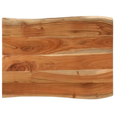 vidaXL Dessus de table 80x60x3,8 cm rectangulaire bois massif d'acacia