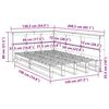 vidaXL Lit biblioth&egrave;que sans matelas blanc 120x190 cm bois pin massif