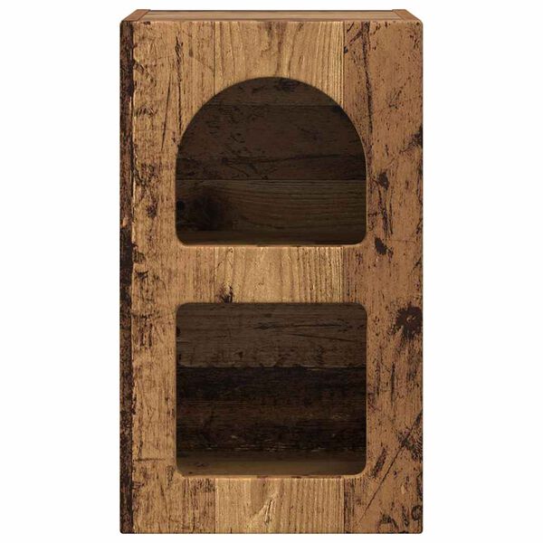 vidaXL Table de chevet Bois ancien 29,5 x 33,5 x 50 cm