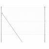 vidaXL Cl&ocirc;ture en fils soud&eacute;s pour fixation au sol 25 x 1,6 m Argent&eacute;