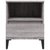 vidaXL Tables de chevet 2 pcs Sonoma gris 40x35x50 cm