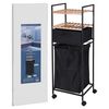 Bathroom Solutions Support de rangement et 2 &eacute;tag&egrave;res panier &agrave; linge
