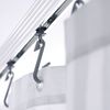 RIDDER Rail de douche de coin universel avec crochets chrom&eacute;s 52500