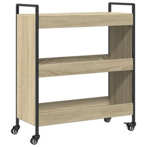 vidaXL Chariot de cuisine ch&ecirc;ne sonoma 70x30x82 cm bois d'ing&eacute;nierie
