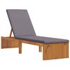 vidaXL Transat Huile Naturelle 200 x 55 x 94 cm Bois d'acacia massif