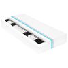 vidaXL Lit avec matelas et USB Gris fonc&eacute; Tissu 90x200 cm