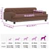 vidaXL Lit pour chien marron 90x53x30 cm similicuir