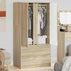vidaXL Cabinet de salle de bain Ch&ecirc;ne Sonoma 79,5 x 49 x 156 cm