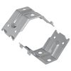 vidaXL Support 2 pcs Zinc&eacute; 106 x 55 x 1,5mm Acier