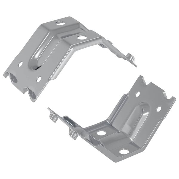 vidaXL Support 2 pcs Zinc&eacute; 106 x 55 x 1,5mm Acier