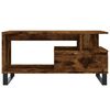 vidaXL Table basse Ch&ecirc;ne fum&eacute; 90x49x45 cm Bois d'ing&eacute;nierie
