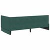 vidaXL Cadre de lit d'angle Vert fonc&eacute; 100 cm x 200 cm Velours
