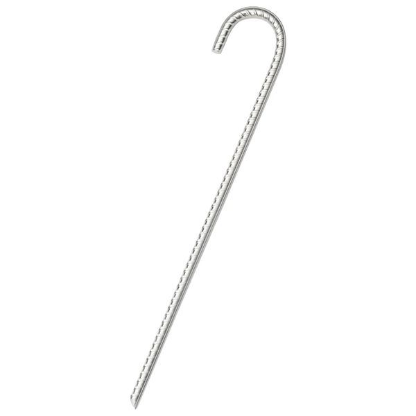 vidaXL Piquets de tente 6 pcs 37 cm &Oslash;10 mm acier galvanis&eacute;
