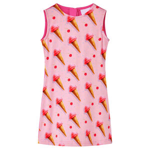 Robe pour enfants rose vif 116