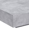 vidaXL Table basse avec lumières LED gris béton 100x100x31 cm