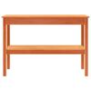 vidaXL Table console Marron cire 110 x 40 x 75 cm Bois massif en pin