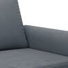 vidaXL Ensemble de canap&eacute;s 3 pcs avec coussins Gris fonc&eacute; Velours