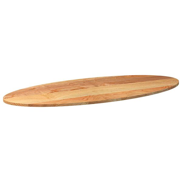 vidaXL Dessus de table 140x60x2 cm bois de ch&ecirc;ne massif ovale