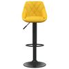 vidaXL Tabourets de bar lot de 2 jaune moutarde velours
