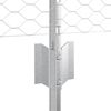 vidaXL Cl&ocirc;ture avec poteau Argent&eacute; 0,5 x 50 m Acier