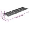 vidaXL Auvent de porte Gris et transparent 358,5x90 cm Polycarbonate