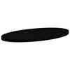 vidaXL Dessus de table marron fonc&eacute; 100x50x4cm bois ch&ecirc;ne massif ovale