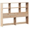 vidaXL Lit biblioth&egrave;que sans matelas 160x200 cm bois massif de pin