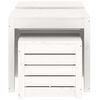 vidaXL Ensemble de boîtes de jardin 3 pcs blanc bois de pin massif