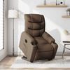 vidaXL Fauteuil inclinable &eacute;lectrique marron tissu
