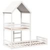 vidaXL Lit superpos&eacute; sans matelas blanc 90x190 cm bois de pin massif