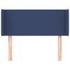 vidaXL T&ecirc;te de lit avec oreilles Bleu 93x16x78/88 cm Tissu