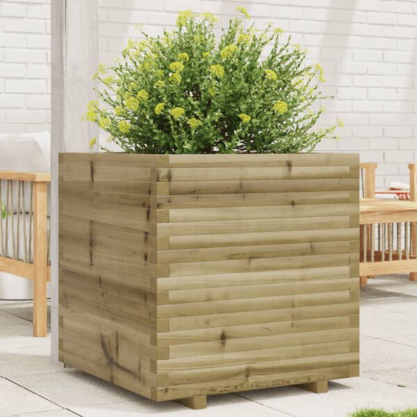 vidaXL Jardini&egrave;re 70x70x72 cm bois de pin impr&eacute;gn&eacute;