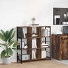 vidaXL &Eacute;tag&egrave;re Ch&ecirc;ne fum&eacute; 102 x 32 x 104,5 cm Bois d'ing&eacute;nierie
