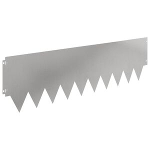 vidaXL Bordure de Pelouse 10 pcs m&eacute;tal