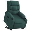vidaXL Fauteuil inclinable vert fonc&eacute; tissu
