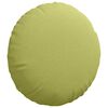 vidaXL Coussins de si&egrave;ge 2 pcs Vert clair &Oslash;50 x 19 cm tissu
