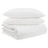vidaXL Ensemble de Duvet avec oreiller 3 pc Blanc Plume de canard