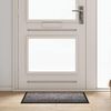 vidaXL Tapis de porte Gris clair 60 x 40 x 1.2 cm Tissu en teddy