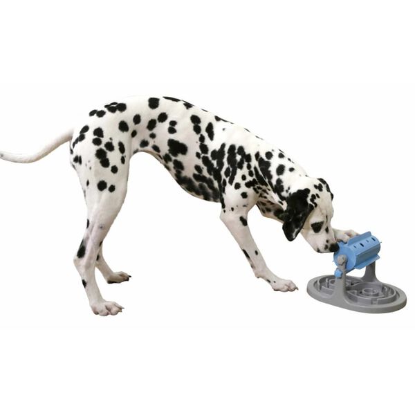 Kerbl Rouleau d'activit&eacute;s de collation pour chiens Bleu et gris