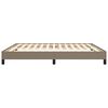 vidaXL Cadre de lit sans matelas taupe 160x200 cm tissu