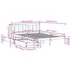 vidaXL Cadre de lit sans matelas 140x190 cm bois de pin massif