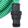 vidaXL Tuyau d'aspiration avec raccords en PVC vert 1" 7 m PVC