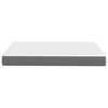 vidaXL Matelas de Lit avec matelas Gris clair 120 x 190 cm tissu
