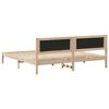 vidaXL Cadre de lit Gris fonc&eacute; 200 x 200 cm Pin massif