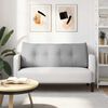 vidaXL Coussin de Dos Gris nuage 120 x 24 x 50 cm tissu