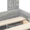 vidaXL Cadre de lit Gris Sonoma 200 x 200 cm Pin massif